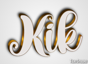 Kik Text effect