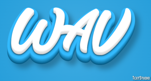 WAV Efecto de texto