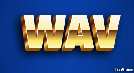 WAV Efeito de texto