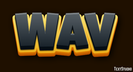 WAV Efeito de texto
