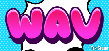 WAV Efeito de texto