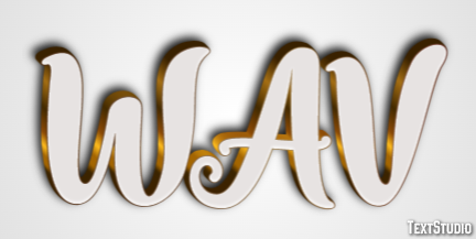 WAV Efeito de texto