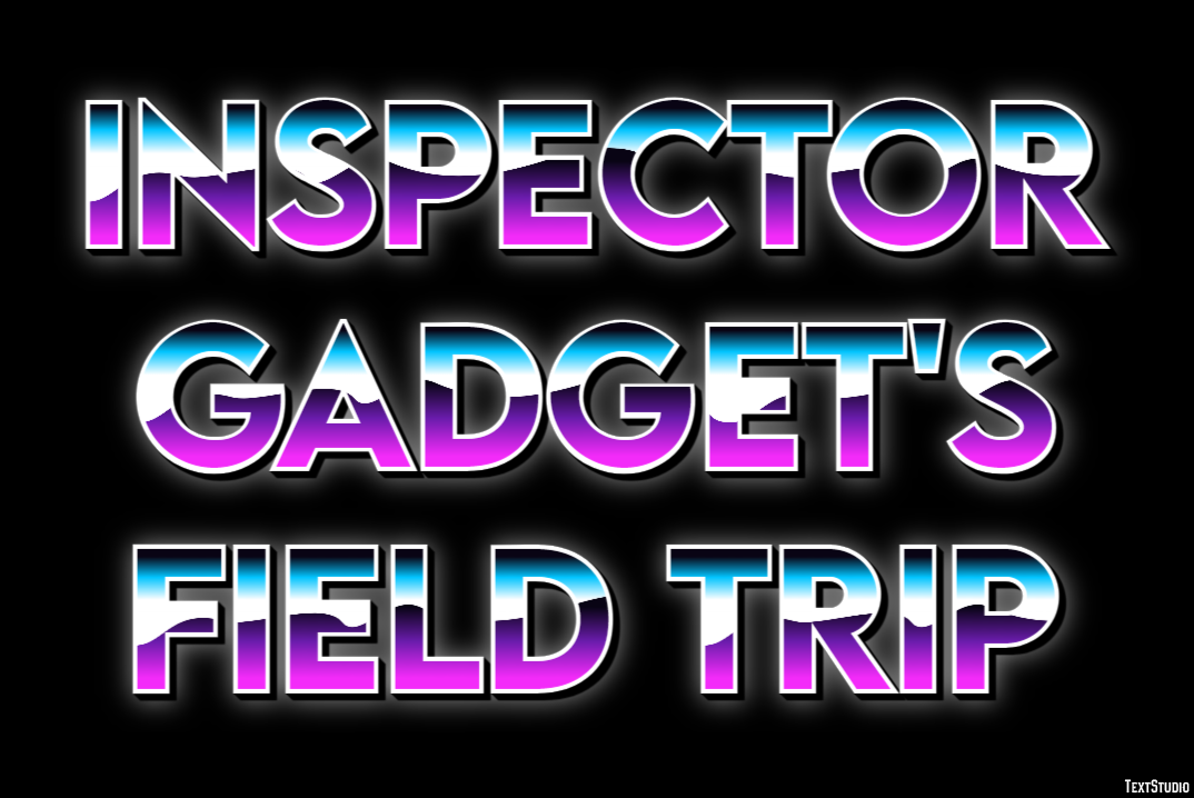 Inspector Gadget's Field Trip Text Effect