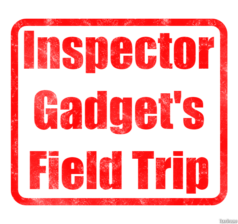 Inspector Gadget's Field Trip Text Effect