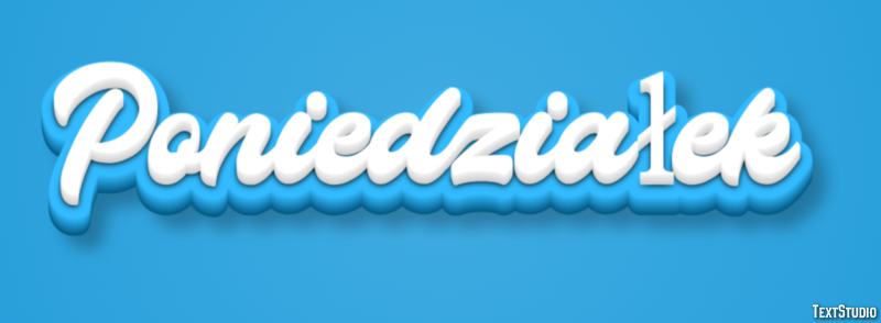 Poniedziałek Effetto testo