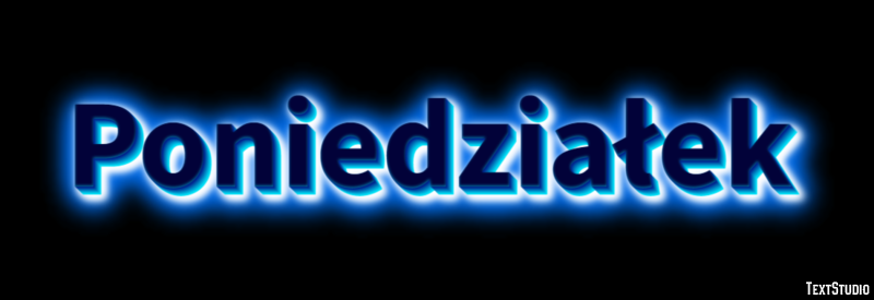 Poniedziałek Effetto testo