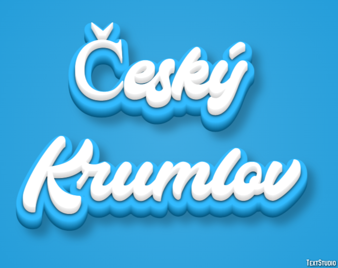 Český Krumlov Efekt tekstowy