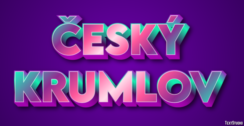 Český Krumlov Effetto testo