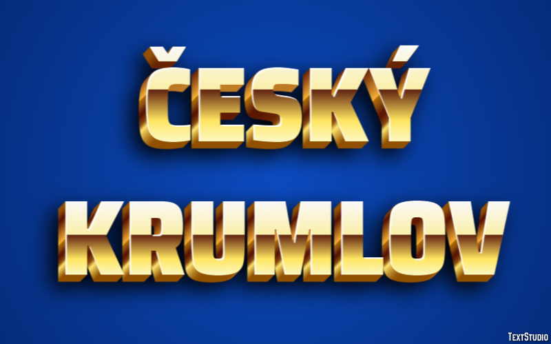 Český Krumlov Efekt tekstowy
