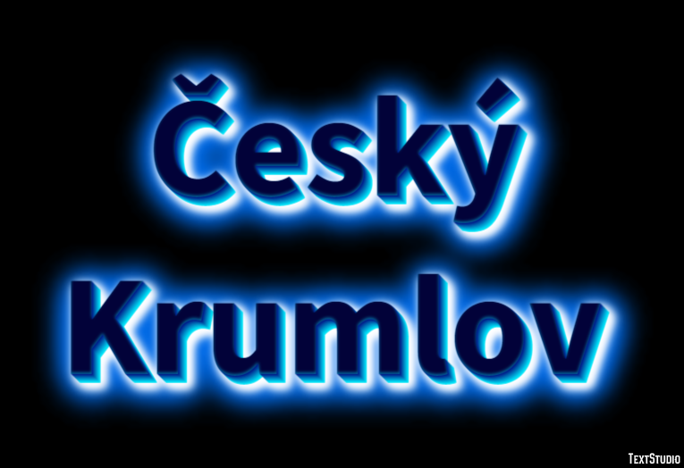 Český Krumlov Efecto de Texto