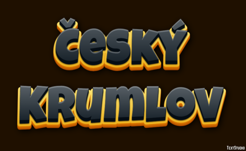 Český Krumlov Efekt tekstowy