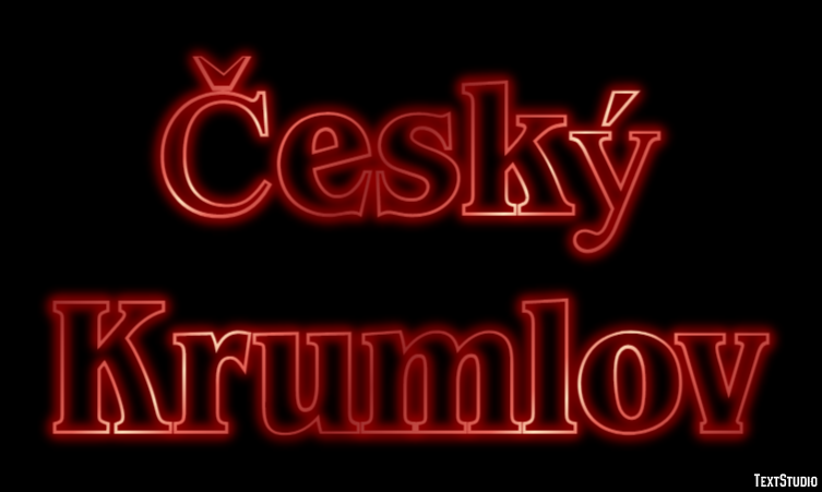 Český Krumlov Efekt tekstowy