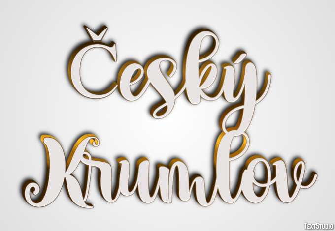 Český Krumlov Efekt tekstowy