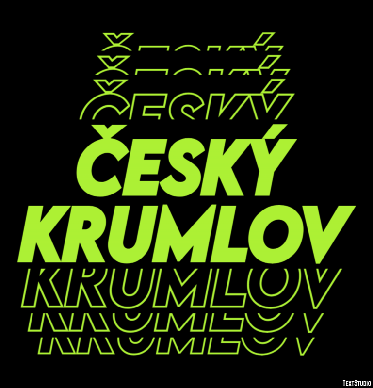 Český Krumlov Efekt tekstowy