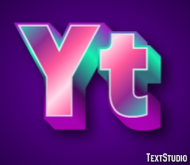 Yt Efeito de texto