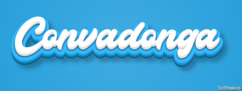 Convadonga Efecto de Texto