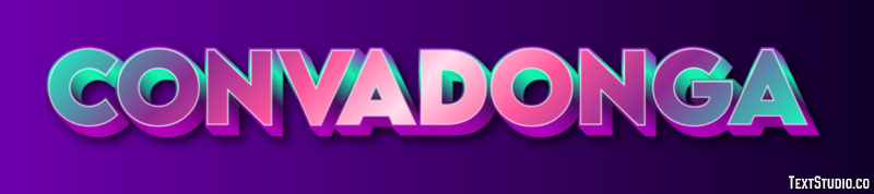 Convadonga Efecto de Texto
