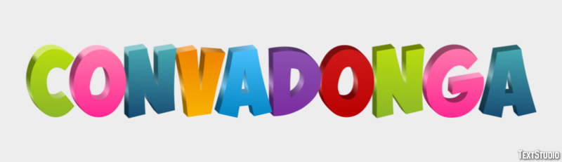 Convadonga Efecto de Texto
