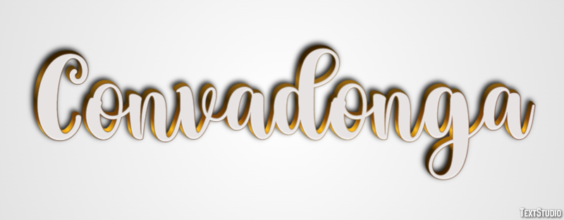 Convadonga Efecto de Texto