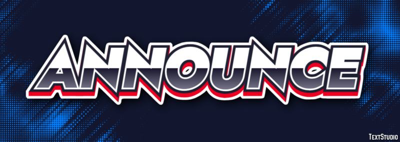 Announce Text effect