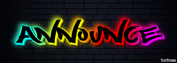 Announce Text Effect