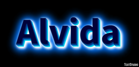 Alvida Эффект текста