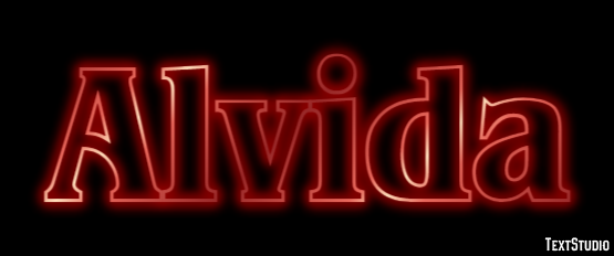 Alvida Text effect