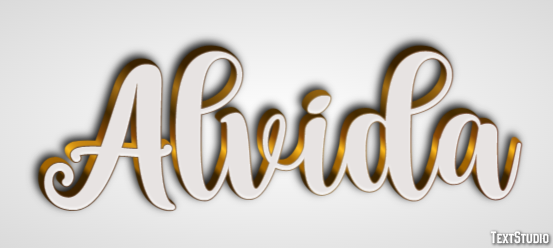 Alvida Эффект текста