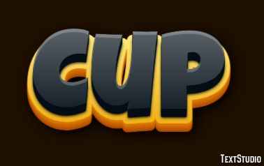 Cup Texteffekt