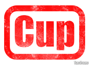Cup Text effect