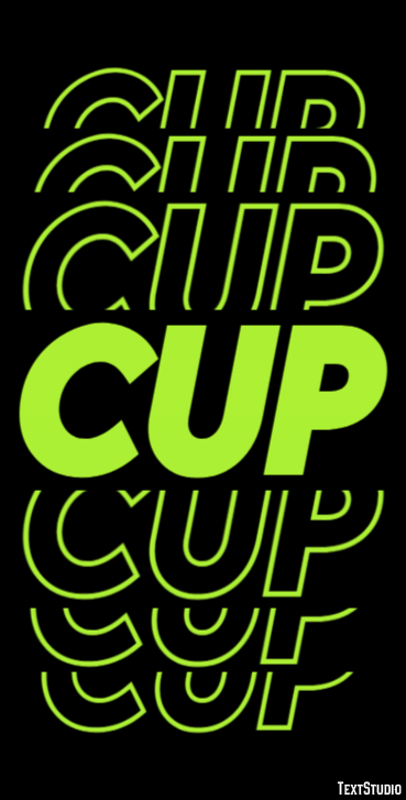 Cup Text Effect
