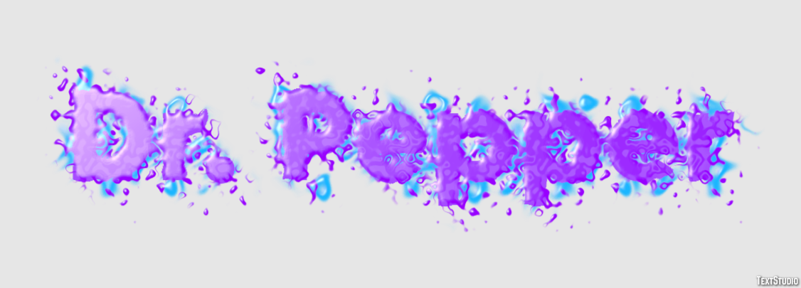 Dr. Pepper Text effect