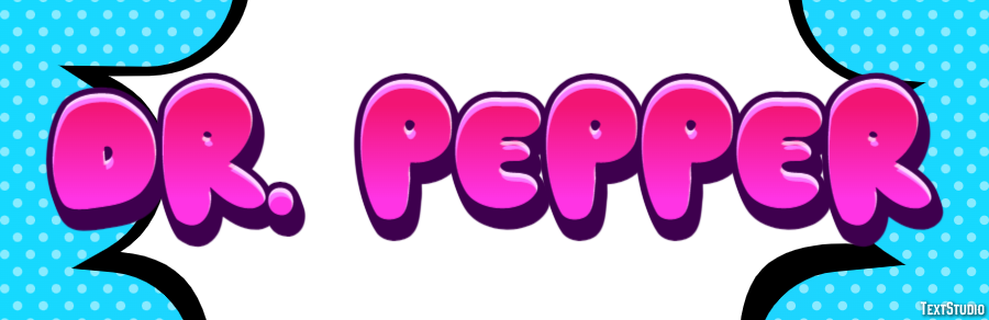 Dr. Pepper Text effect