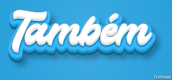 Também Эффект текста
