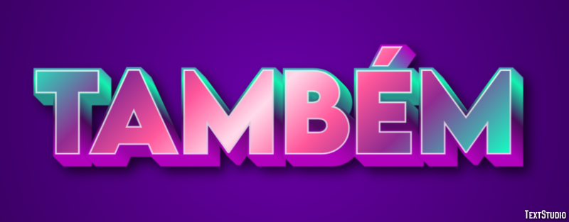 Também Эффект текста