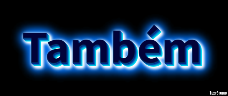 Também Эффект текста