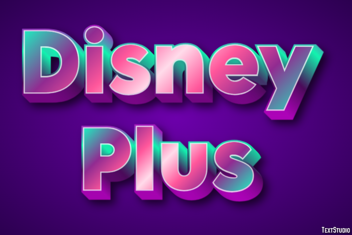 Disney Plus Tekst Effect