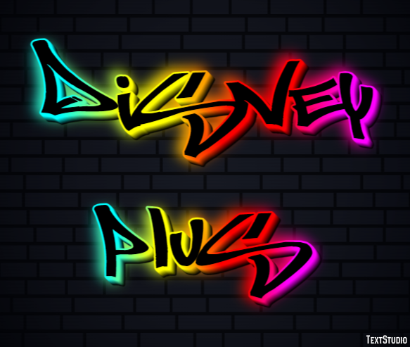 Disney Plus Tekst Effect