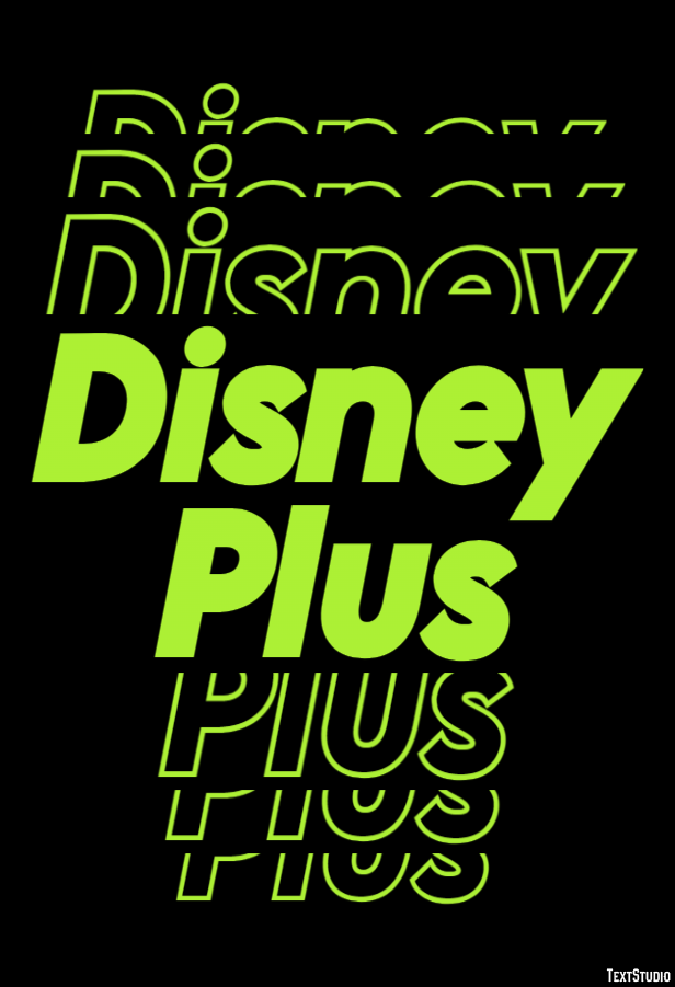 Disney Plus Tekst Effect