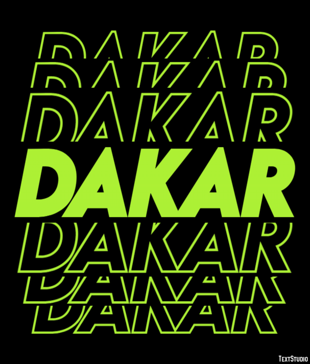 Dakar Efekt tekstowy