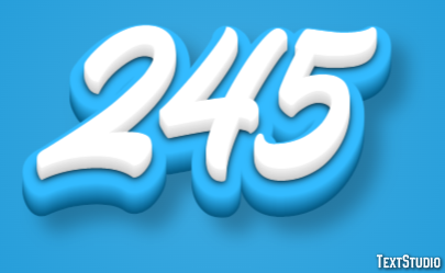 245 Efekt tekstowy