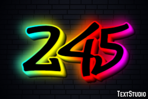 245 Efekt tekstowy