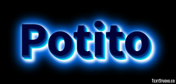 Potito Effetto testo