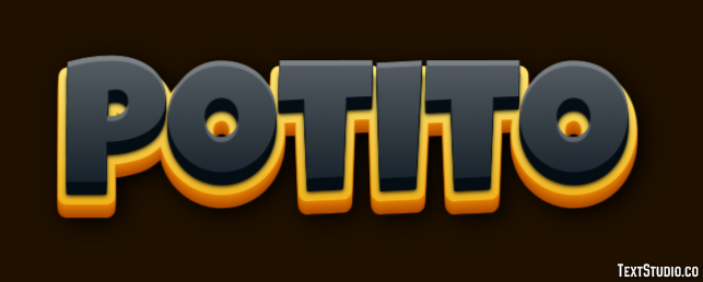 Potito Efeito de texto