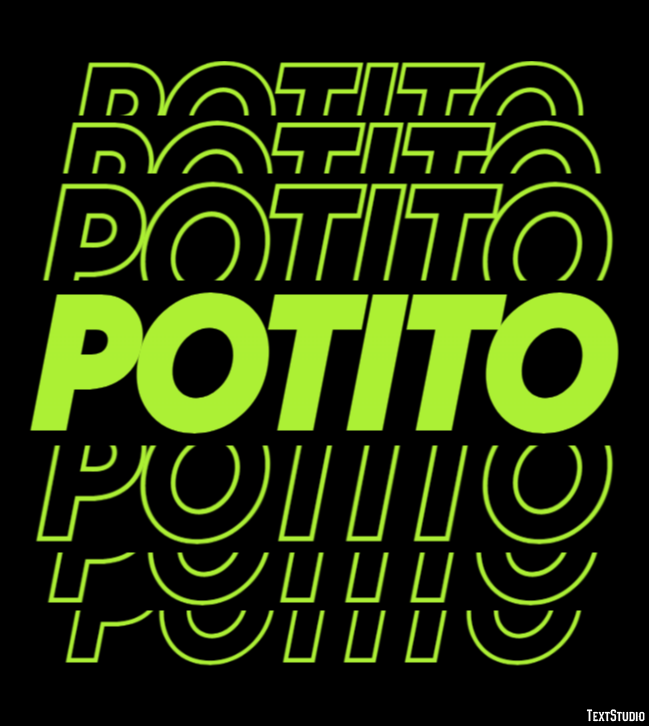 Potito Effetto testo