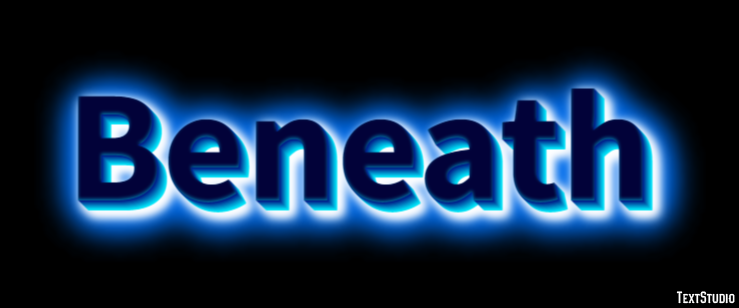 Beneath Efecto de Texto