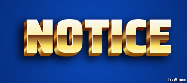 Notice Efekt tekstowy