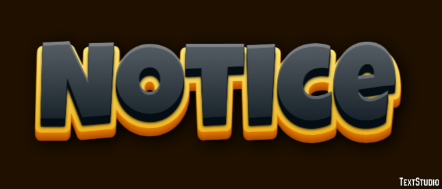 Notice Efekt tekstowy