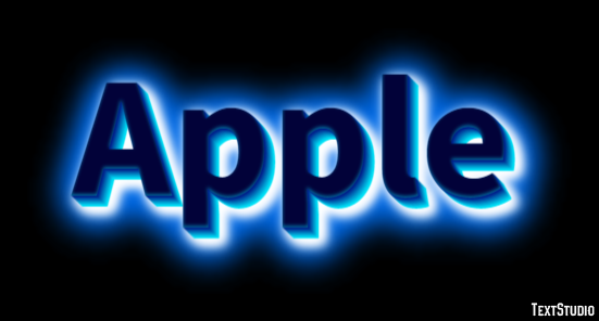 Apple Text effect