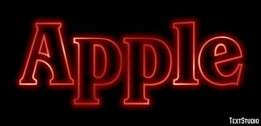 Apple Text effect